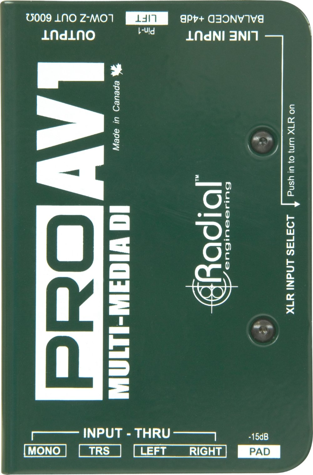 Radial Engineering R8001112 Boîte directe Pro AV1