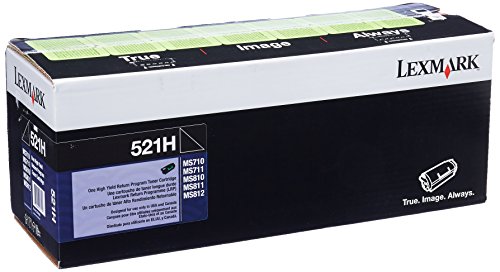Lexmark 52D1H00 MS710 MS711 MS810 MS811 MS812 Cartouche de toner (noir) dans un emballage de vente au détail
