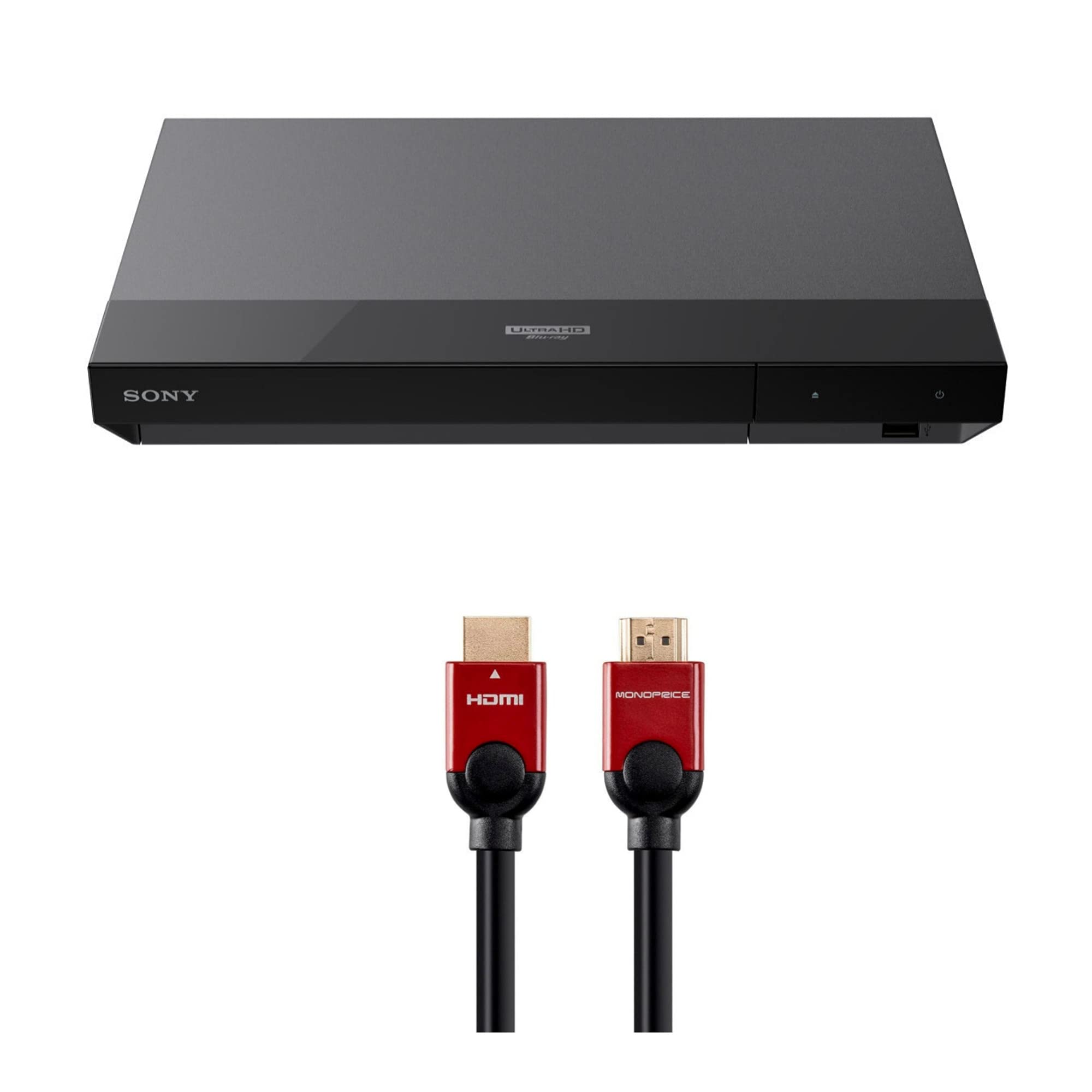 Sony UBP-X700 Lecteur Blu-ray Ultra HD 4K avec Dolby Vision avec câble HDMI haute vitesse de 6 pieds