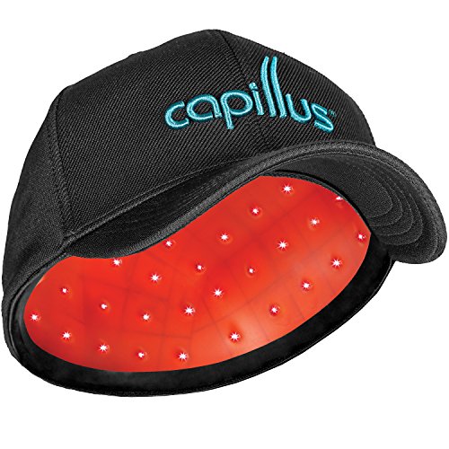  Capillus Bonnet de thérapie laser ultra mobile pour la repousse des cheveux - Nouveau modèle flexible de 6 minutes - Autorisé par la FDA pour le traitement médical de l'alopécie androgénétique...