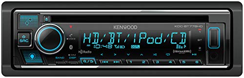 KENWOOD KDC-BT778HD Récepteur stéréo de voiture CD Bluetooth simple DIN avec commande vocale Amazon Alexa | Affichage texte LCD | USB et entrée auxiliaire