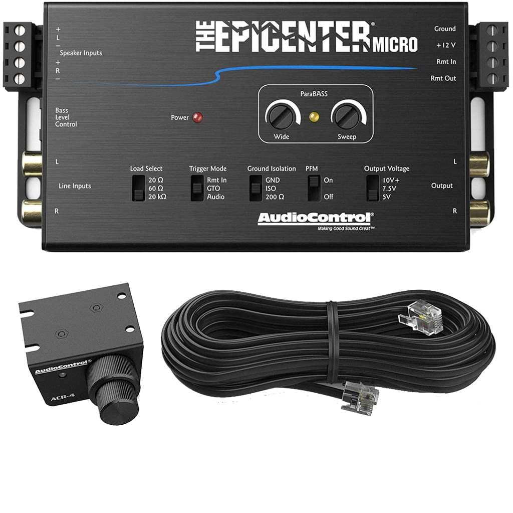 AudioControl Le processeur de restauration de micro basses Epicentre et le convertisseur de sortie de ligne