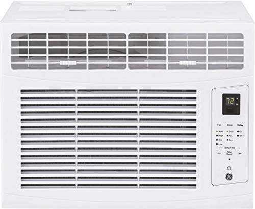  GE Climatiseur électronique pour fenêtre | 6 000 BTU | Kit d'installation facile et télécommande inclus | Complet avec ventilateur à 3 vitesses et contrôle de température personnalisé | Refroidit...
