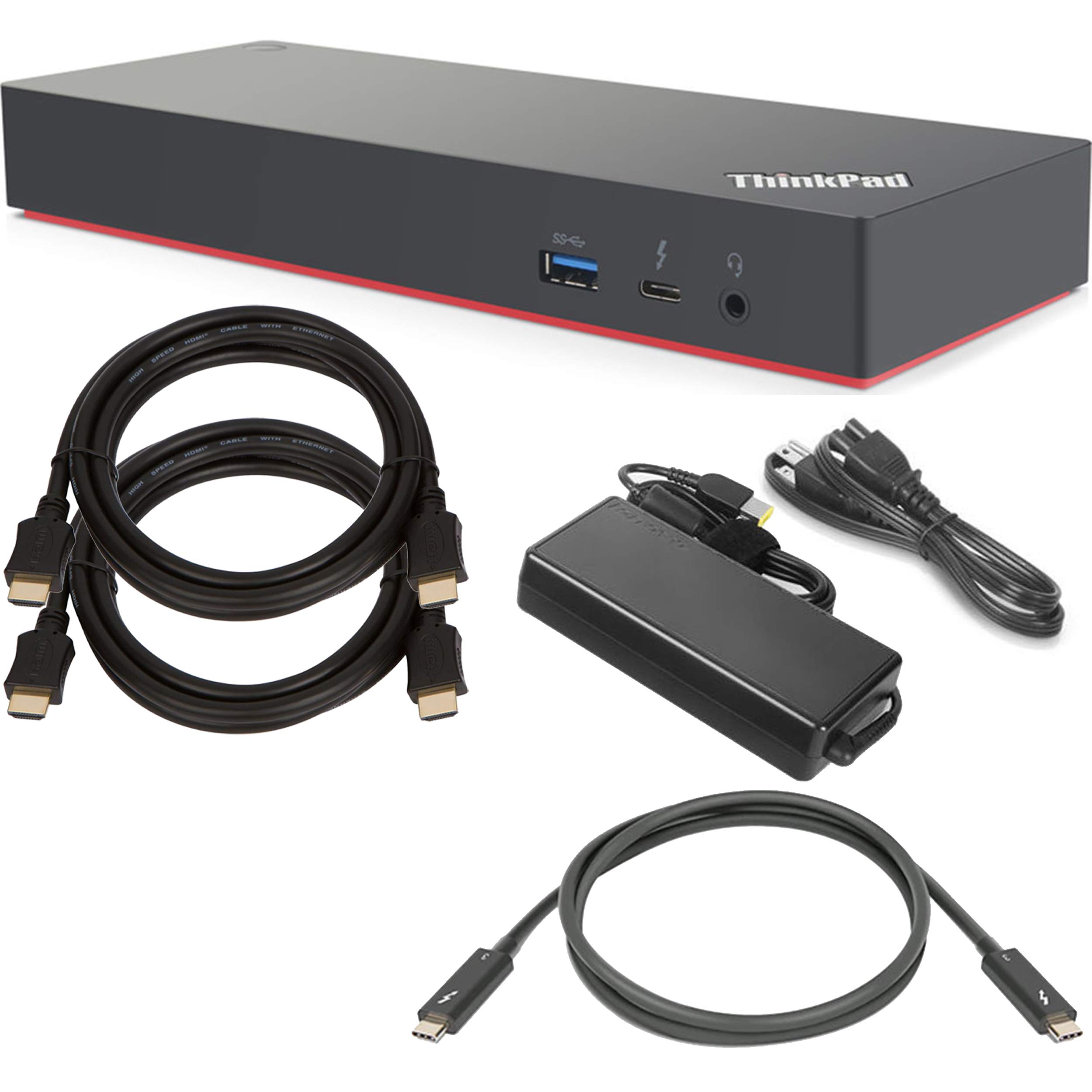 ShopSmart Deals Station d'accueil Lenovo ThinkPad Thunderbolt 3 Dock Gen 2 (135 W) (40AN0135US) + ensemble de démarrage SSD