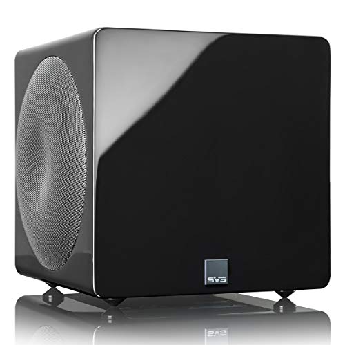 SVS Micro subwoofer 3000 avec deux haut-parleurs entièrement actifs de 8 pouces (Piano Gloss Black)