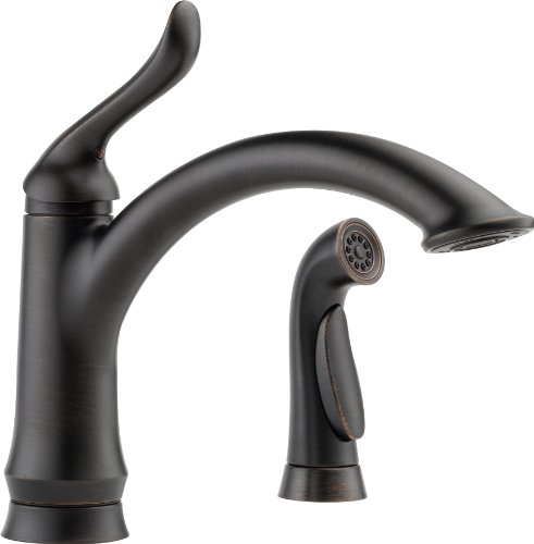 Delta Faucet Linden Single-Handle Kitchen Sink Faucet w...