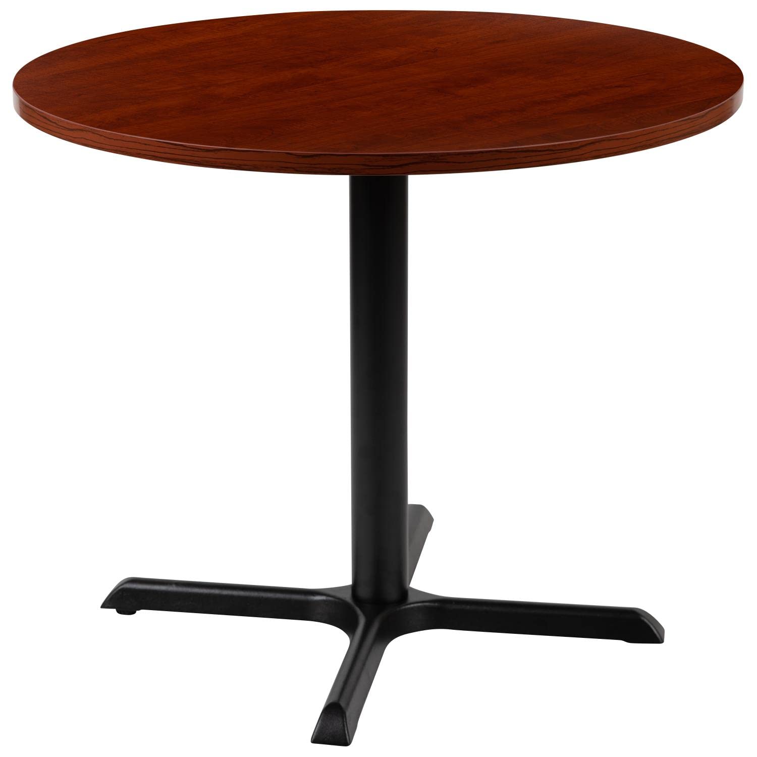 Flash Furniture Table de conférence ronde polyvalente de 36 po en cerisier