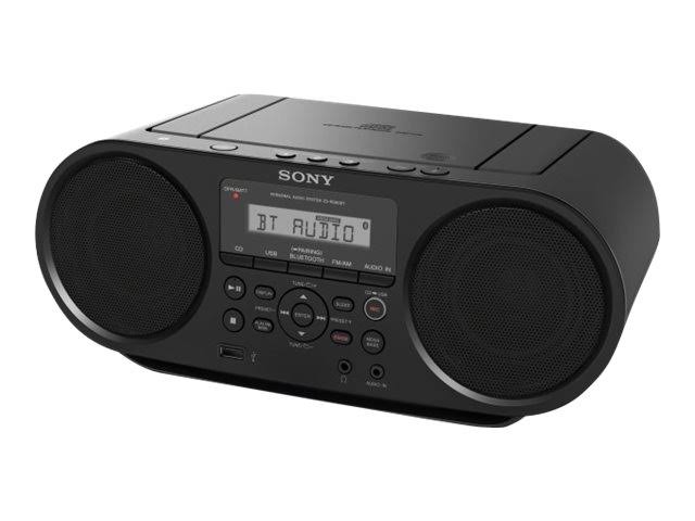 Sony Boombox CD ZSRS60BT avec Bluetooth et NFC (noir)