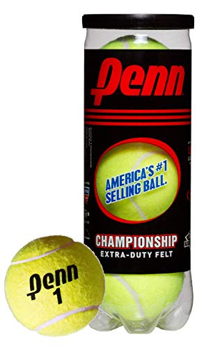 Shock Doctor Penn Championship Balles de tennis – Balles de tennis pressurisées en feutre extra résistantes