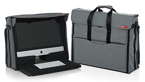 Gator Creative Pro Series Sac fourre-tout en nylon pour ordinateur de bureau Apple iMac avec poignée de traction et roulettes
