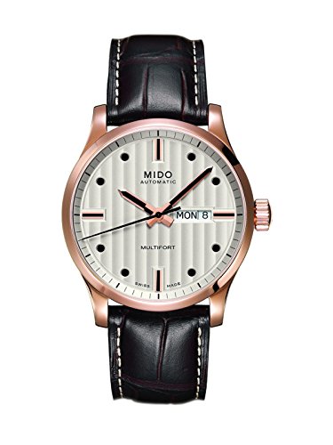 Mido Montre Homme -M0054303603100 Multifort Analog Display Swiss Automatic Brown