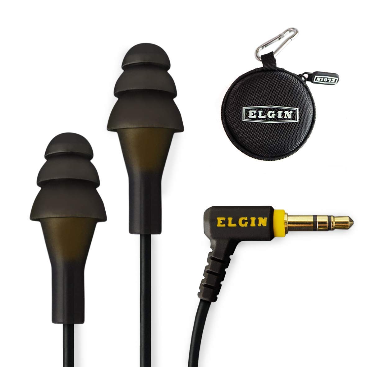 Elgin Écouteurs-bouchons d'oreille Ruckus | Écouteurs intra-auriculaires à réduction de bruit conformes à l'OSHA : Écouteurs à bouchon d'oreille isolants
