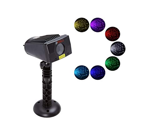 LedMAll Motion Snow Fall Full Spectrum Star Effects Lumières de Noël laser blanches à 7 couleurs et lumières décoratives avec télécommande