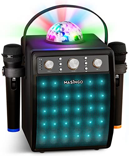 MASINGO Machine de karaoké Bluetooth pour adultes et en...
