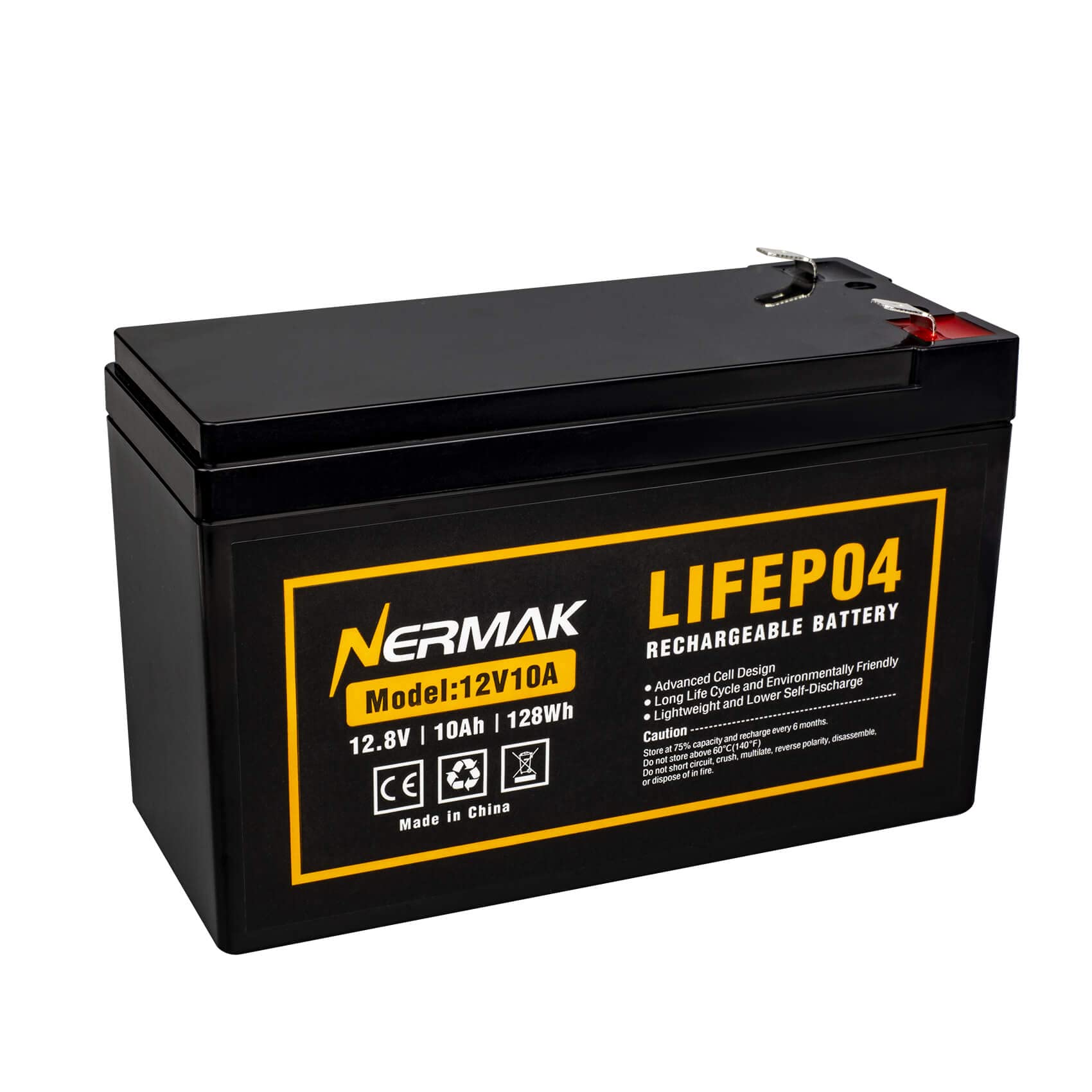 NERMAK Batterie lithium-ion Lifepo4 12 V