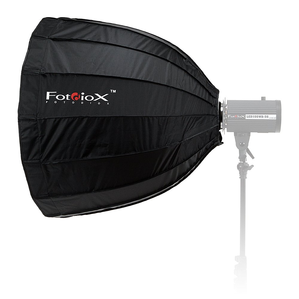 Fotodiox Softbox parabolique Deep EZ-Pro 28in (70cm) - Softbox pliable rapide avec insert Balcar compatible avec les abeilles extraterrestres