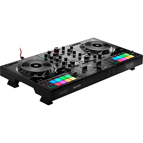 Hercules DJ Control Inpulse 500 : contrôleur DJ USB 2 platines pour Serato DJ et DJUCED (inclus)