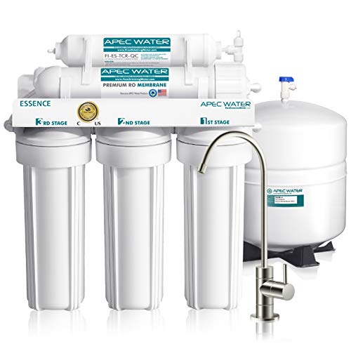 APEC Water Systems ROES-50 Essence Series Système de filtration d'eau potable par osmose inverse ultra sûr certifié à 5 étapes