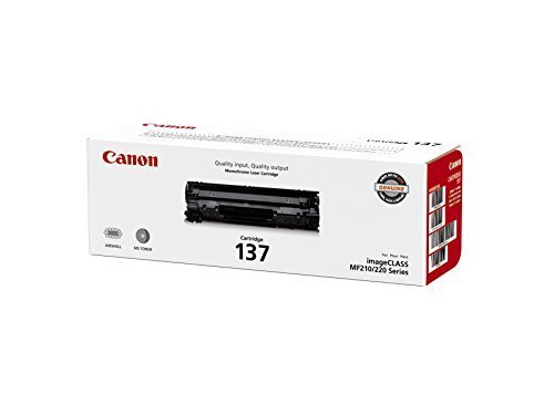 Canon Cartouche de toner 137 - Noir - Lot de 2 dans un emballage de vente au détail