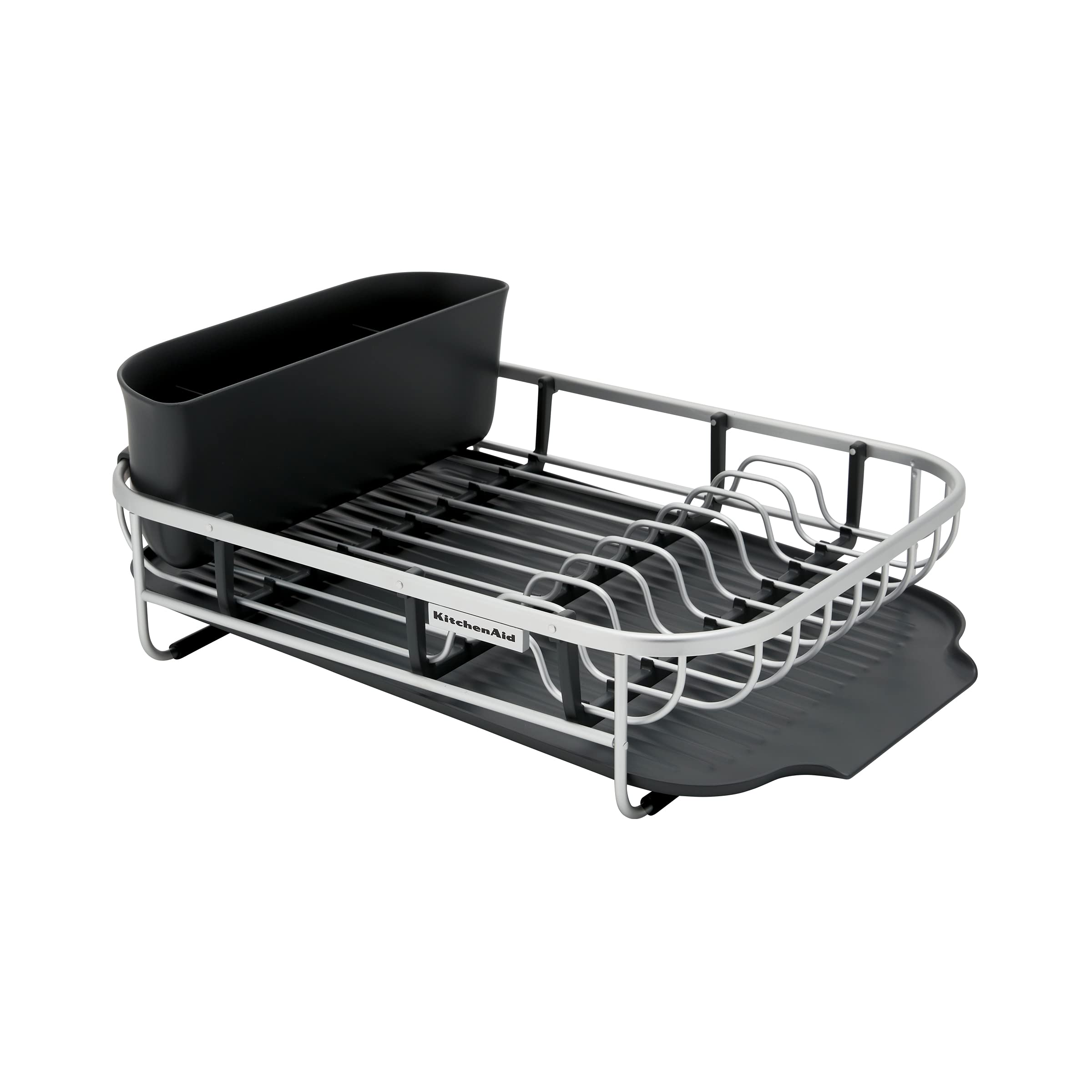 KitchenAid Égouttoir à vaisselle compact en acier inoxydable/acier au carbone/aluminium