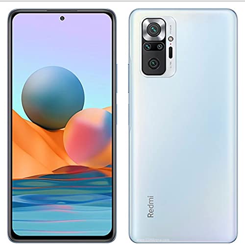 Xiaomi Redmi Note 10 Pro | 128 Go 6 Go de RAM | Débloqué en usine (GSM UNIQUEMENT | Non compatible avec Verizon/Sprint) | Modèle international (bleu glacier)