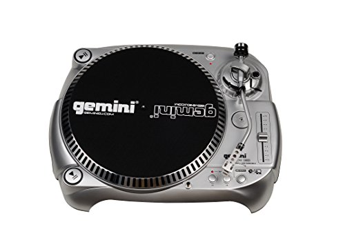 Gemini TT-1100USB Professional Audio Manual Belt-Drive Classic USB Connectivity DJ Platine vinyle avec contrepoids réglable et commandes anti-patinage