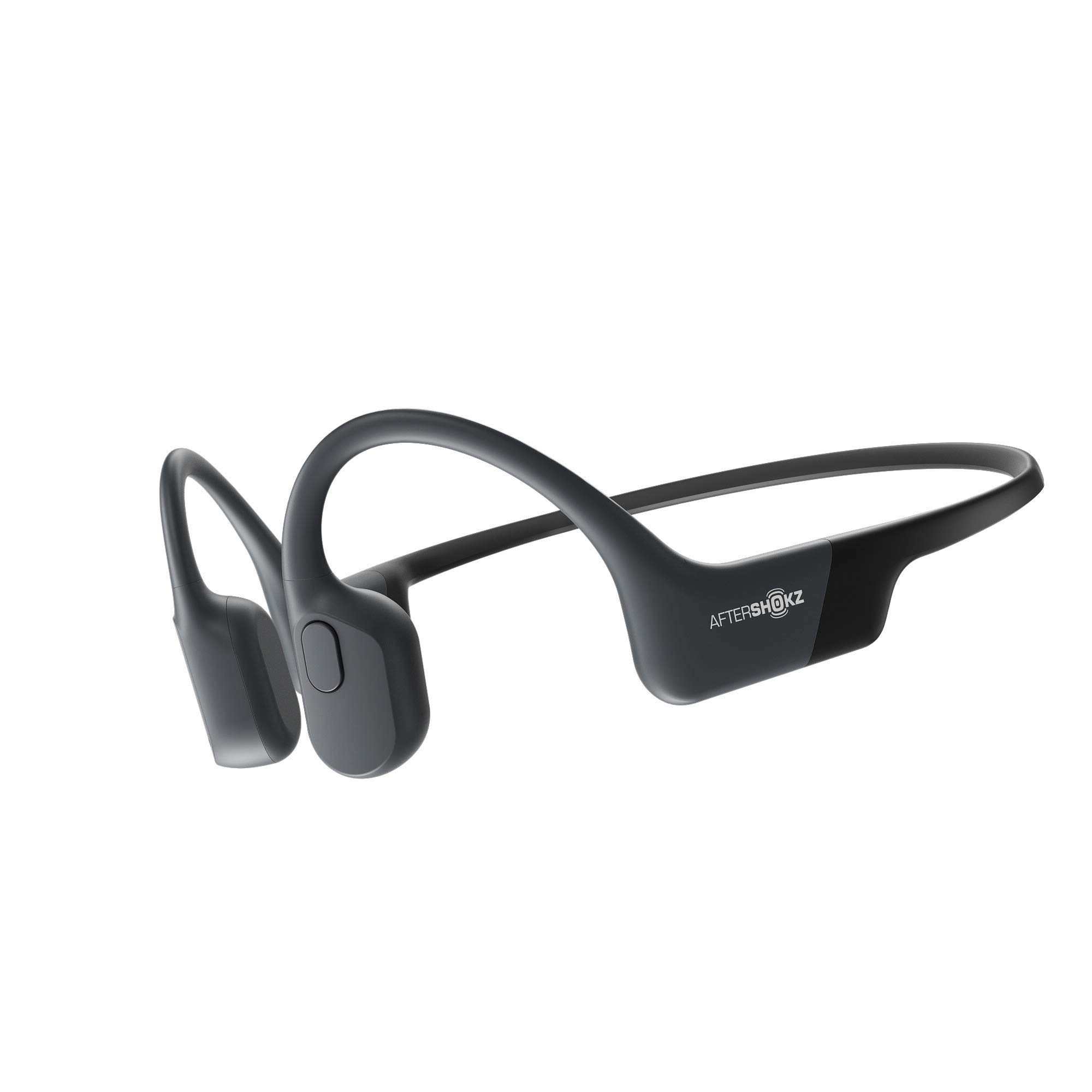  Aftershokz Aeropex (rebaptisé Shokz OpenRun) - Écouteurs de sport à conduction osseuse Bluetooth à oreille ouverte - Écouteurs sans fil résistants à la transpiration pour les entraînements et...