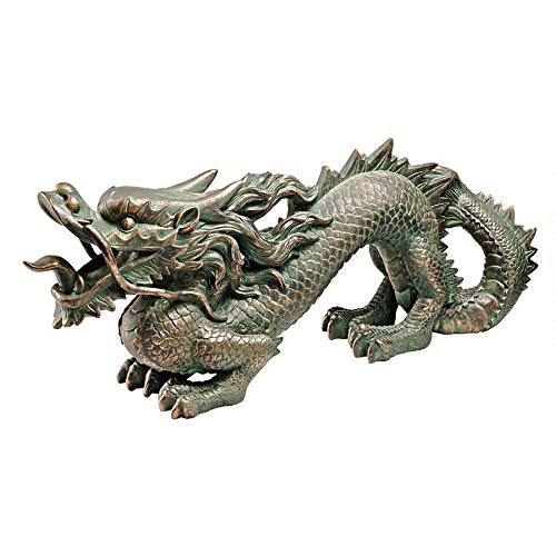 Design Toscano Dragon asiatique de la statue de la gran...
