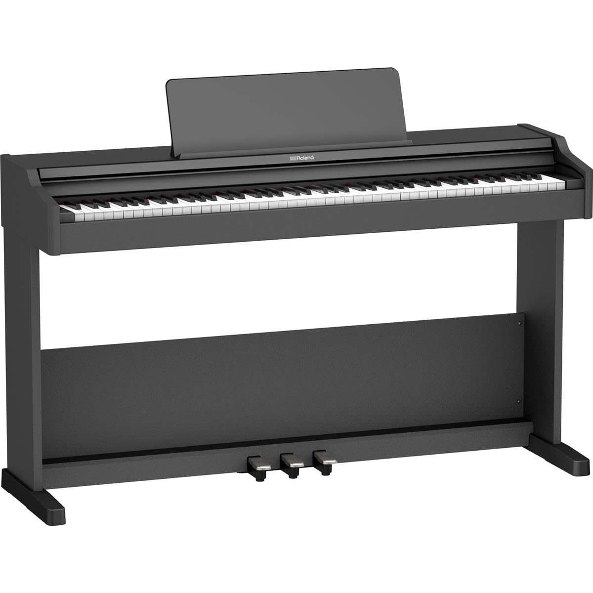 Roland  RP107 Digital Compact and Affordable Home Piano with Traditional Upright Styling | Perfect for Beginners |Onboard Bluetooth & More,Black