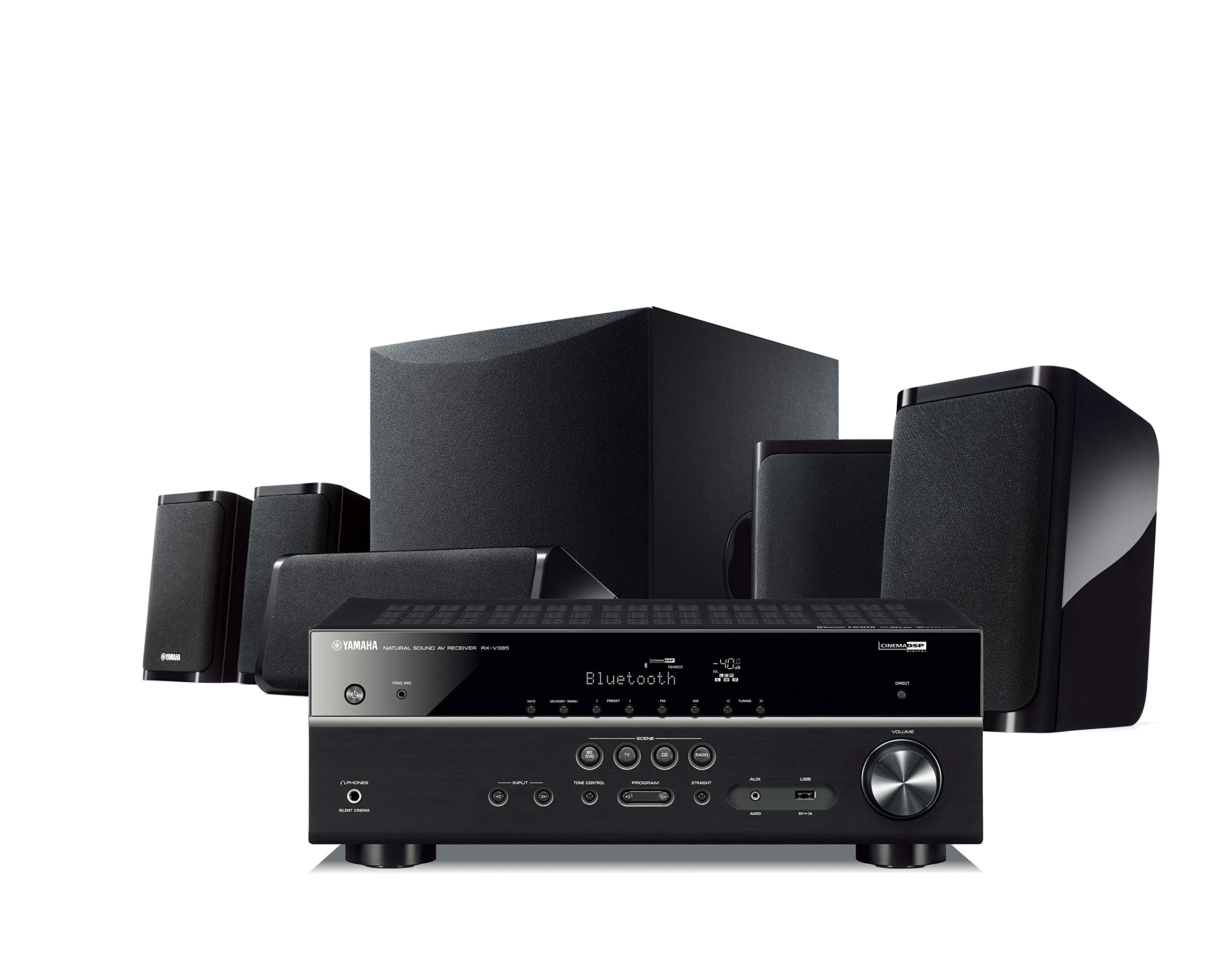 Yamaha Audio YHT-4950U Système de cinéma maison 4K Ultra HD 5.1 canaux avec Bluetooth