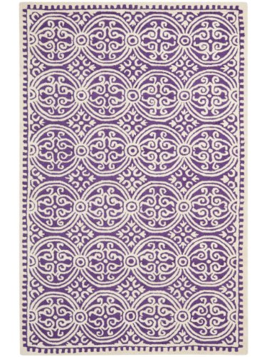 Safavieh Tapis violet et ivoire (12 pi L x 9 pi l)