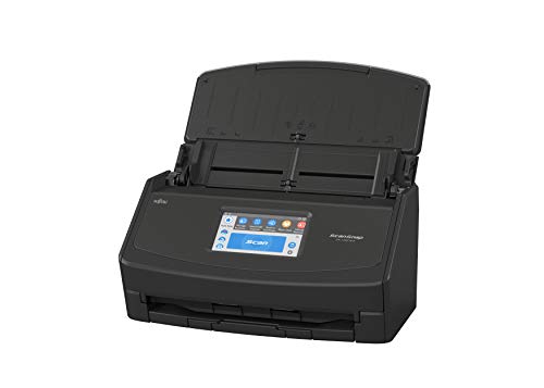 FUJITSU Scanner de documents couleur recto verso ScanSnap iX1500 avec écran tactile pour Mac et PC (modèle noir)