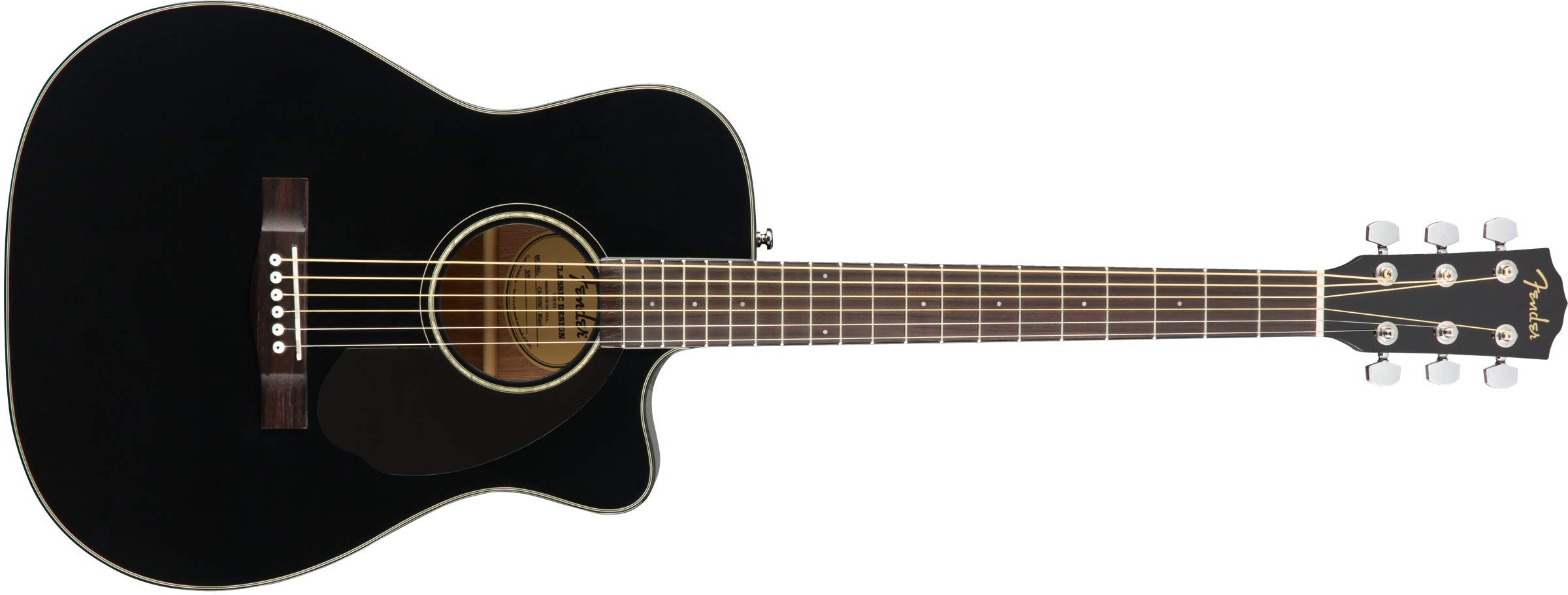 Fender Guitare acoustique de concert CC-60SCE - Noir