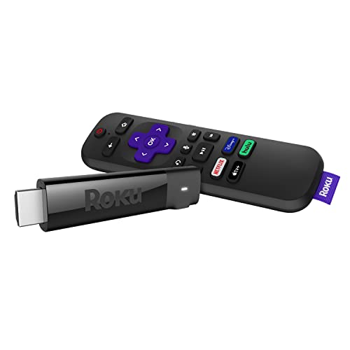 Roku Streaming Bâton+ | Appareil de diffusion HD/4K/HDR avec télécommande sans fil longue portée et vocale avec commandes TV