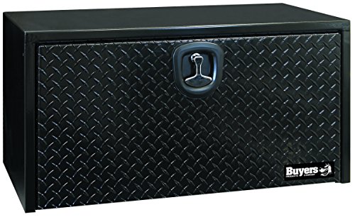 Buyers Products Caisse de camionnette en acier noir avec porte en aluminium (18 x 18 x 36 pouces)