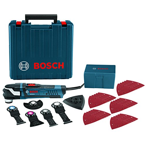 Bosch Scie oscillante Power Tools - GOP40-30C - StarlockPlus 4.0 A Oscillating MultiTool Kit Kit d'outils oscillants avec système de changement de lame sans contact