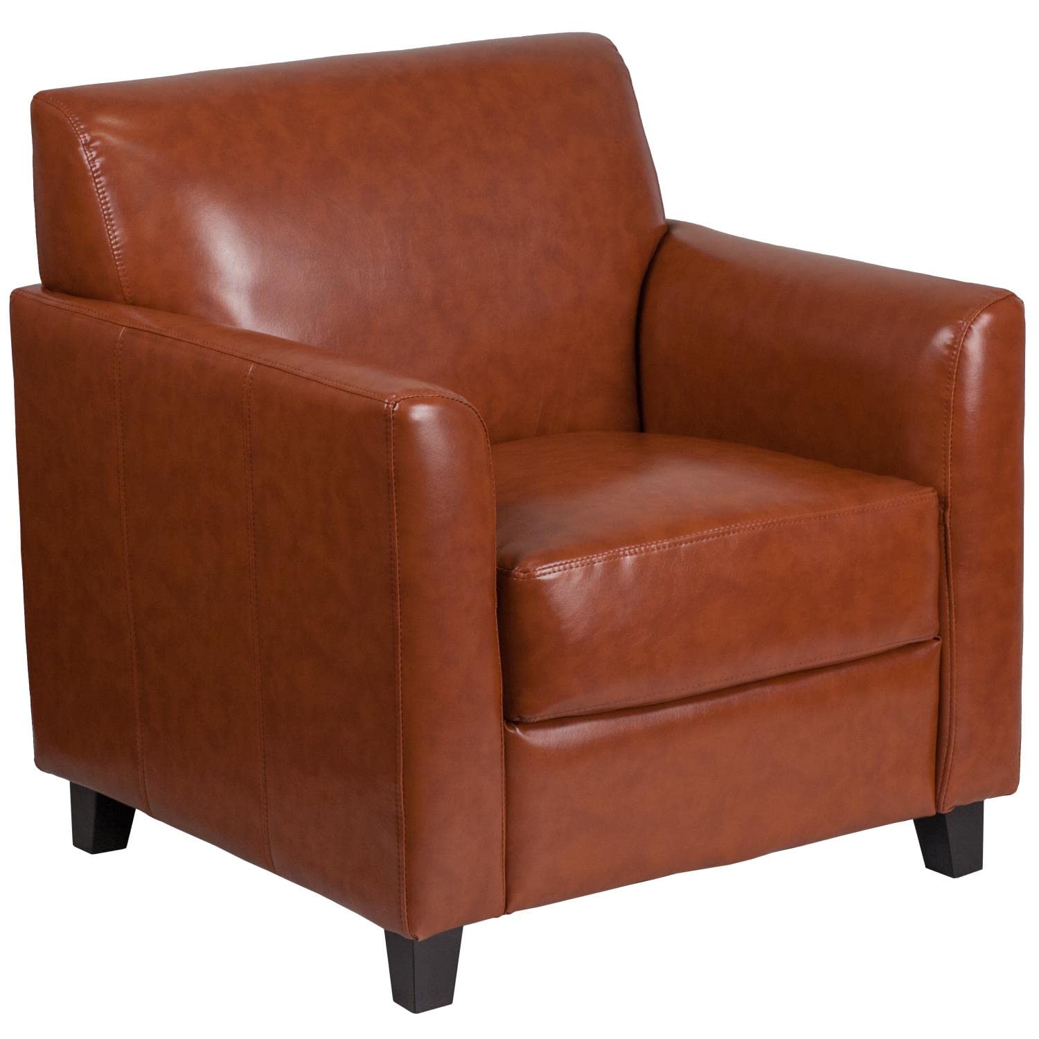 Flash Furniture Chaise HERCULES Diplomat Series Cognac ...