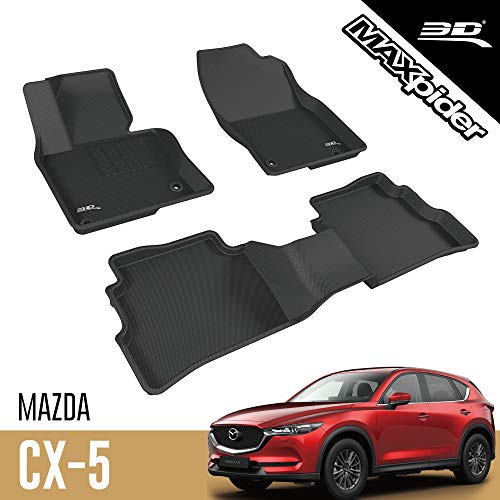 3D MAXpider Ensemble complet de tapis de sol toutes saisons sur mesure pour certains Mazda