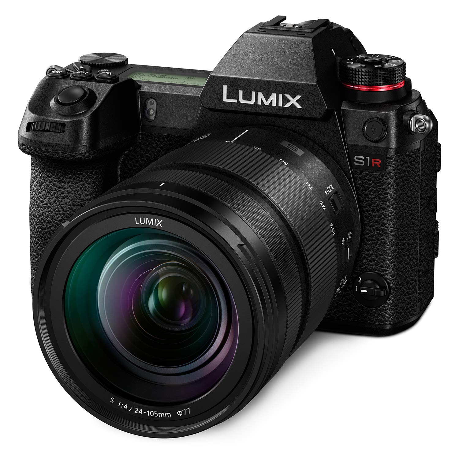 Panasonic Appareil photo sans miroir  LUMIX S1R avec objectif LUMIX S 24-105 mm f / 4 OIS