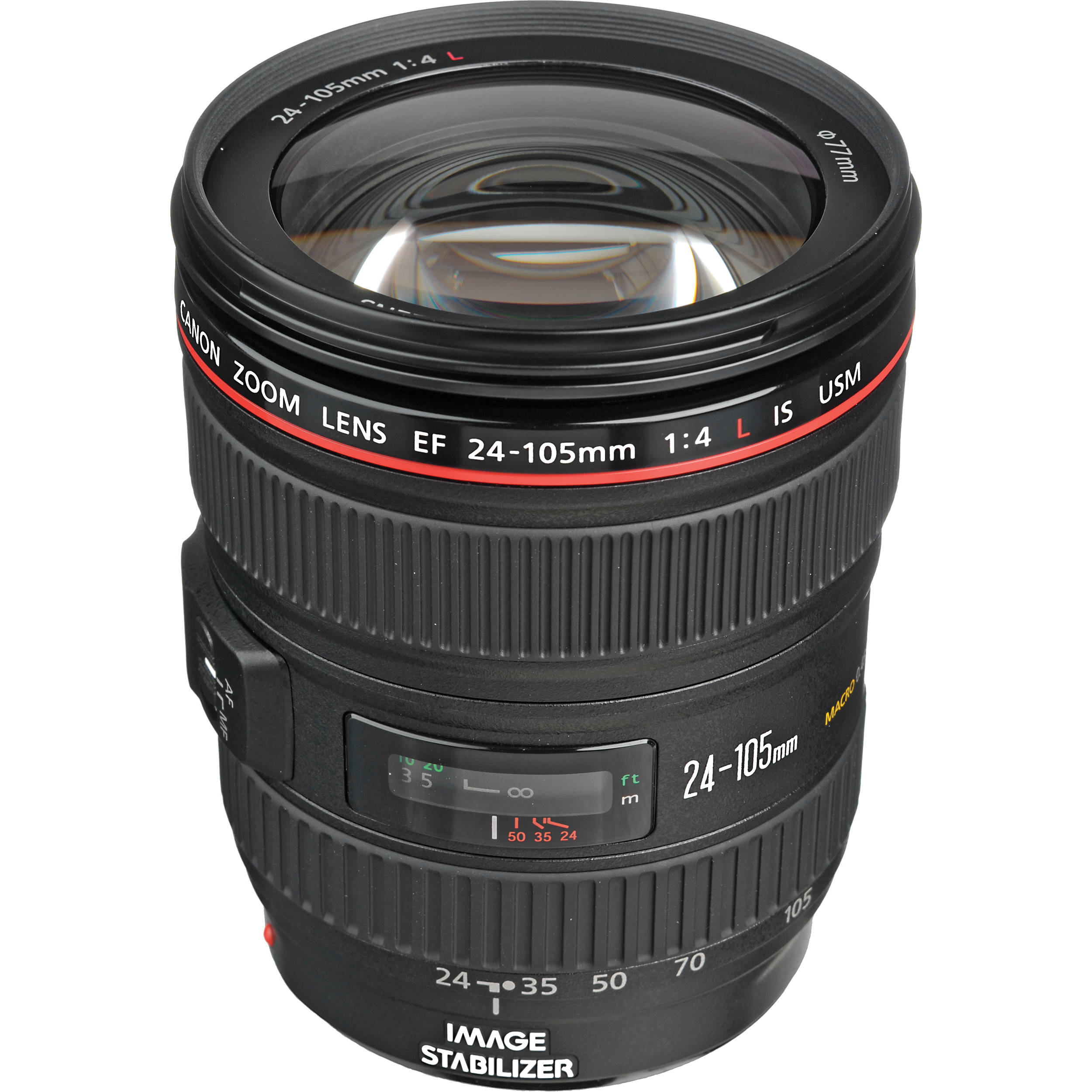 Canon Objectif stabilisateur d'image EF 24-105 mm f / 4L USM (77 mm)