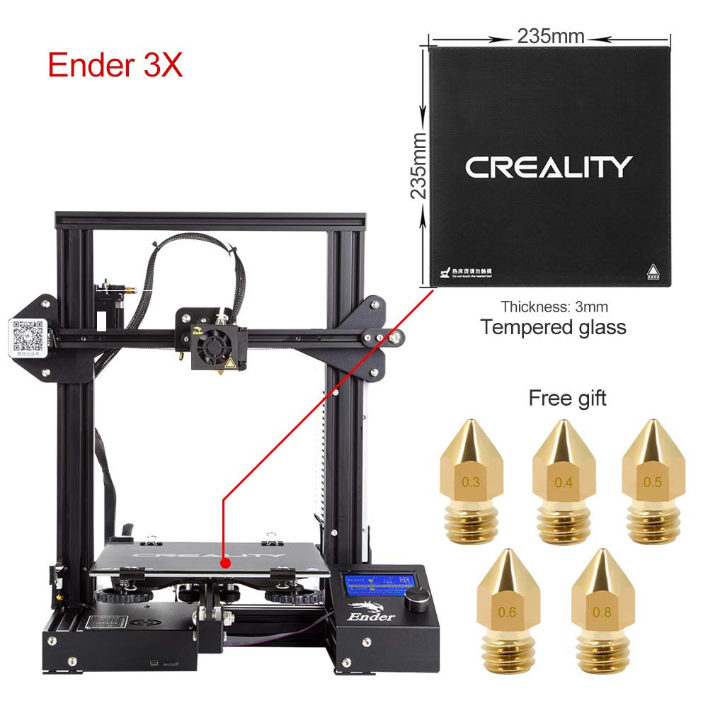 Creality 3D Creality3D Ender - Kit de 3 imprimantes 3D à faire soi-même