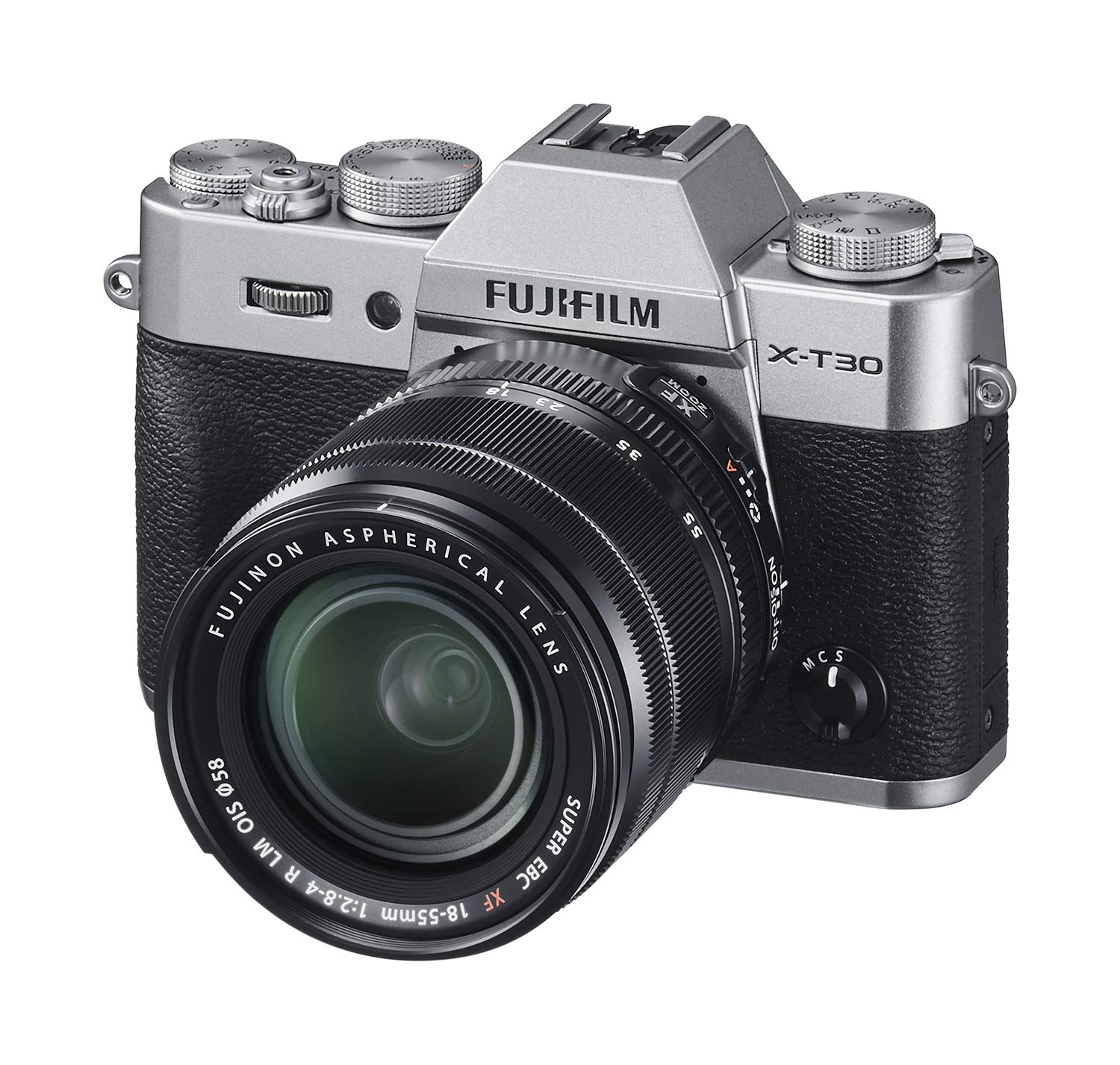Fujifilm Appareil photo sans miroir  X-T30 avec objectif XF 18-55 mm f / 2.8-4 R LM OIS - Argent anthracite