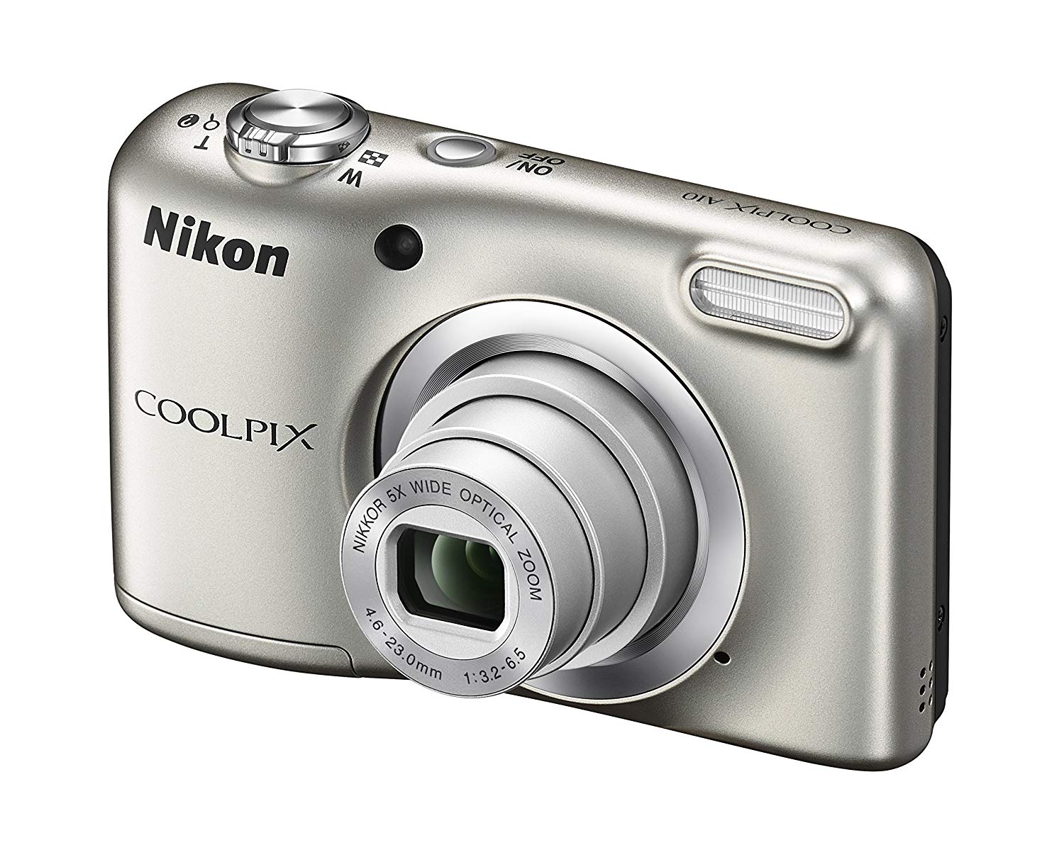 Nikon COOLPIX A10 16.1MP Zoom 5x Appareil photo numérique à objectif en verre NIKKOR - Argent Remis à neuf